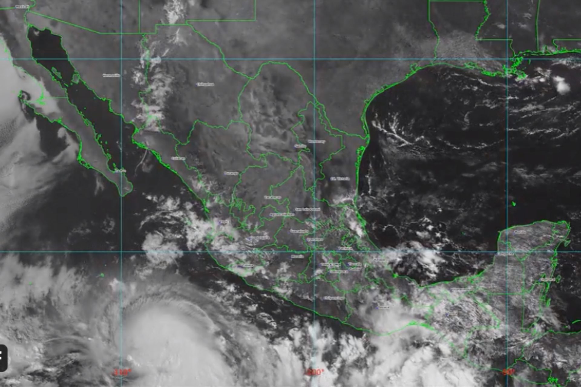 Ciclón Adrian se intensifica a huracán en el Pacífico de México